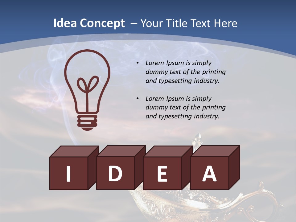 Aladdin's Lamp PowerPoint Template