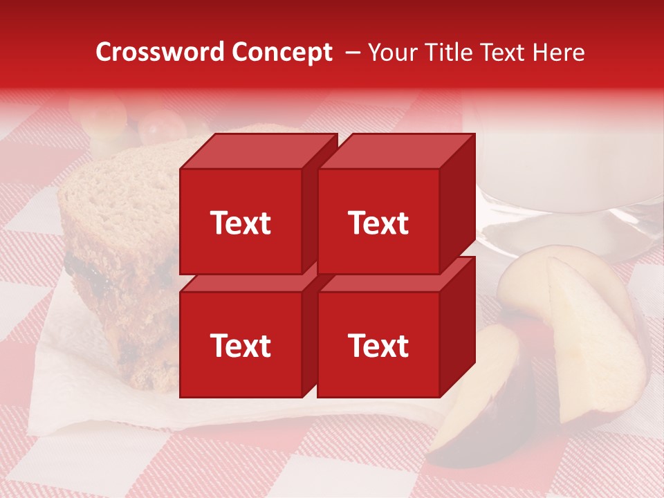 Bread Grapes Sliced PowerPoint Template