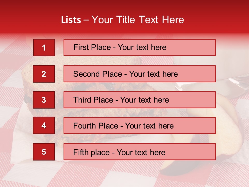 Bread Grapes Sliced PowerPoint Template