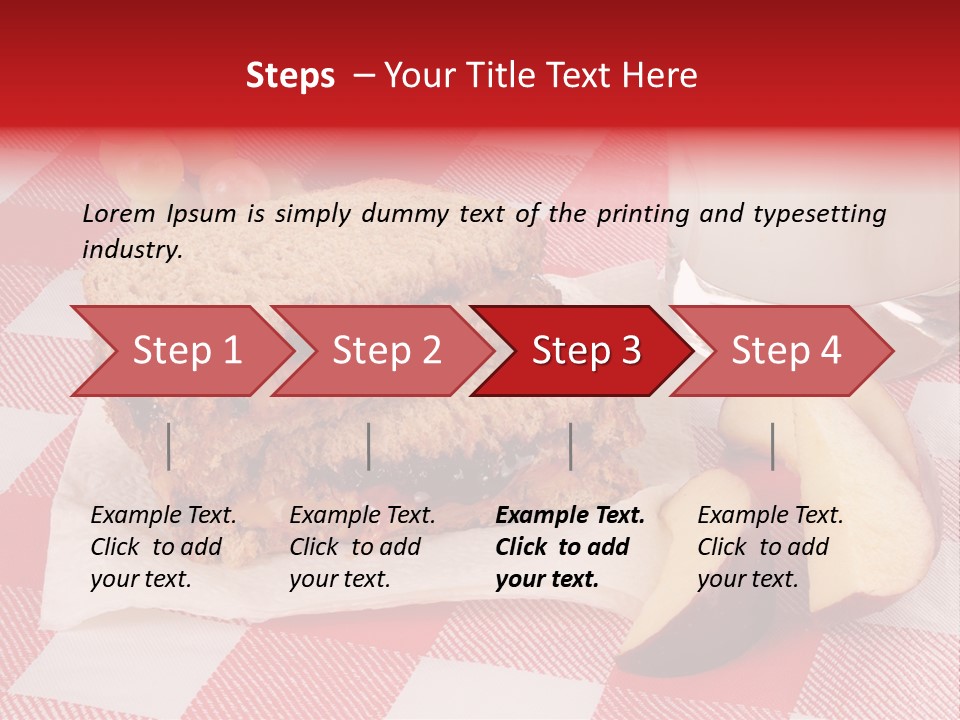 Bread Grapes Sliced PowerPoint Template