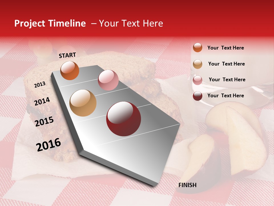 Bread Grapes Sliced PowerPoint Template