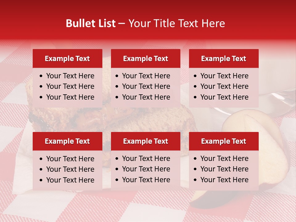 Bread Grapes Sliced PowerPoint Template