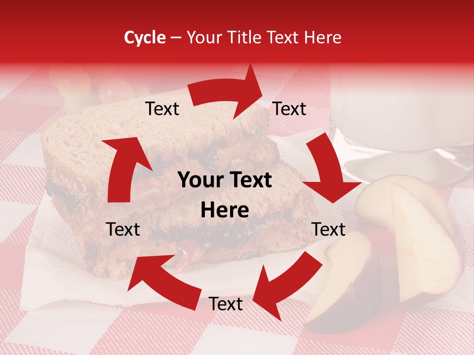Bread Grapes Sliced PowerPoint Template