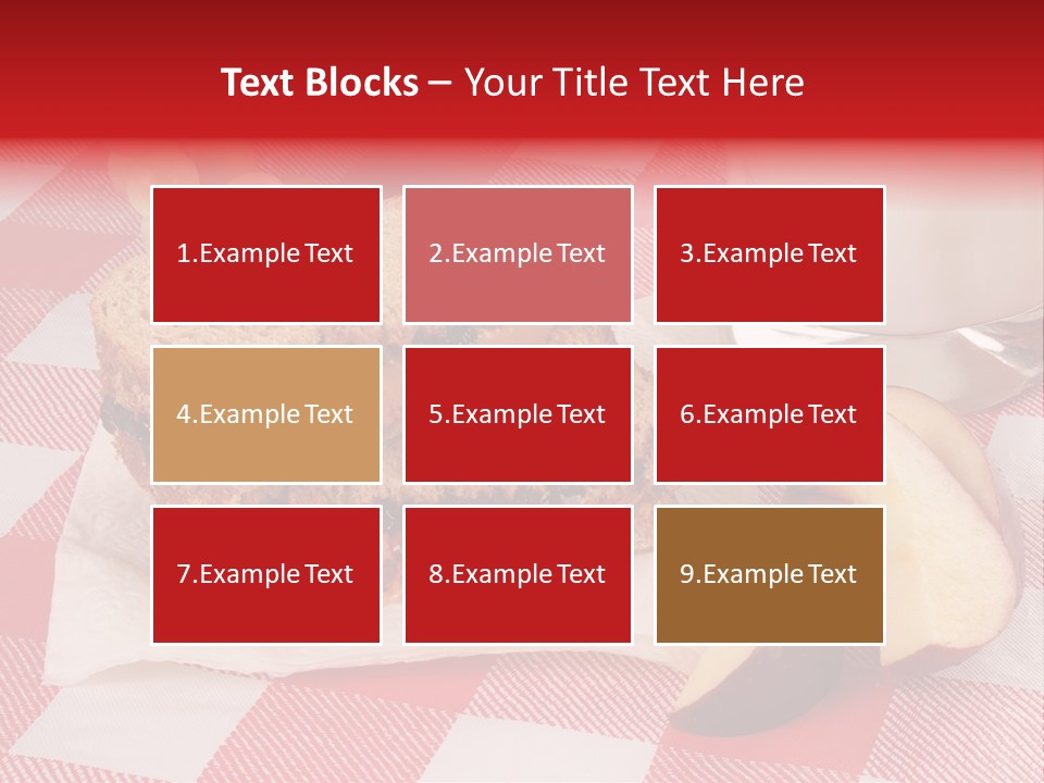 Bread Grapes Sliced PowerPoint Template