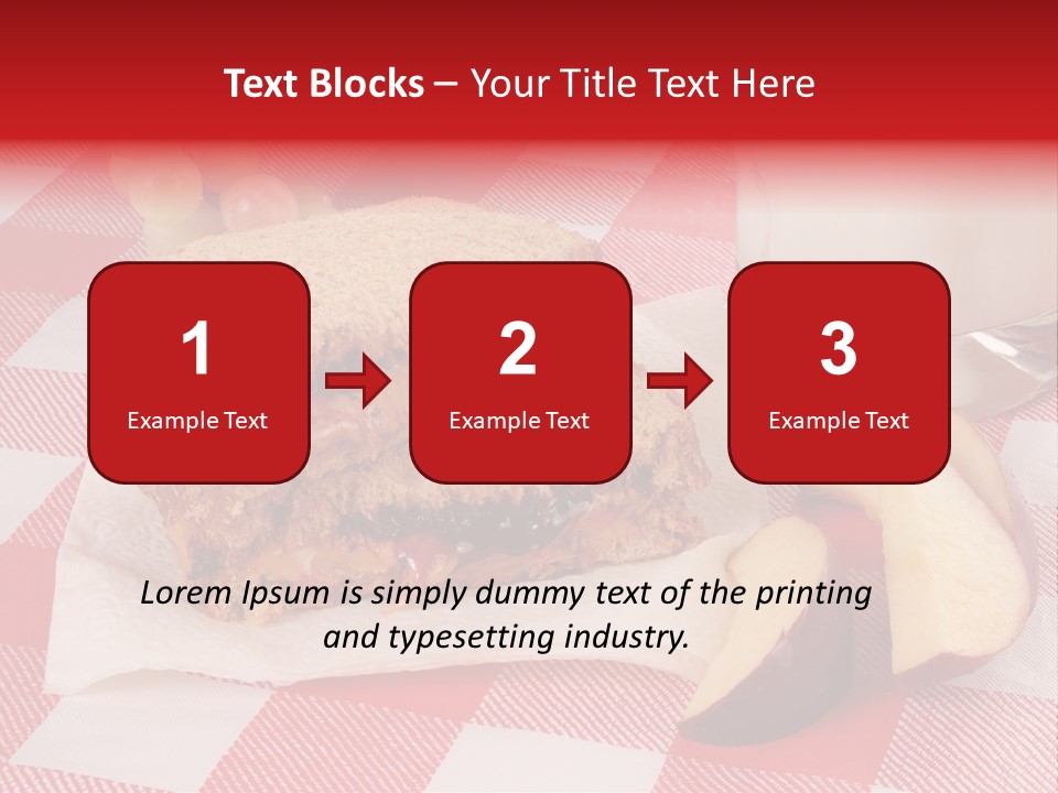 Bread Grapes Sliced PowerPoint Template