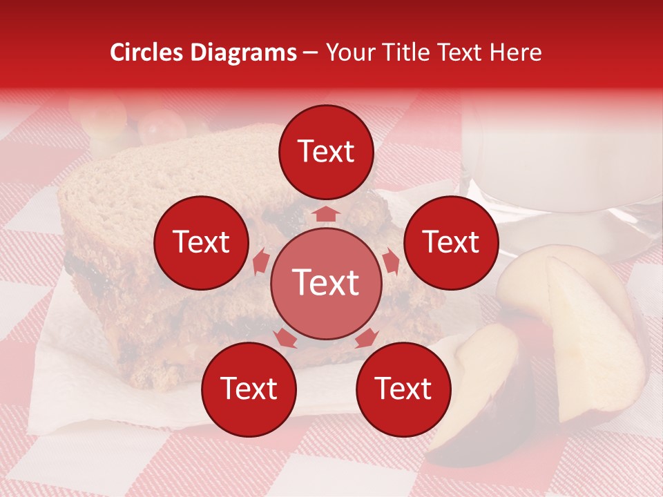 Bread Grapes Sliced PowerPoint Template