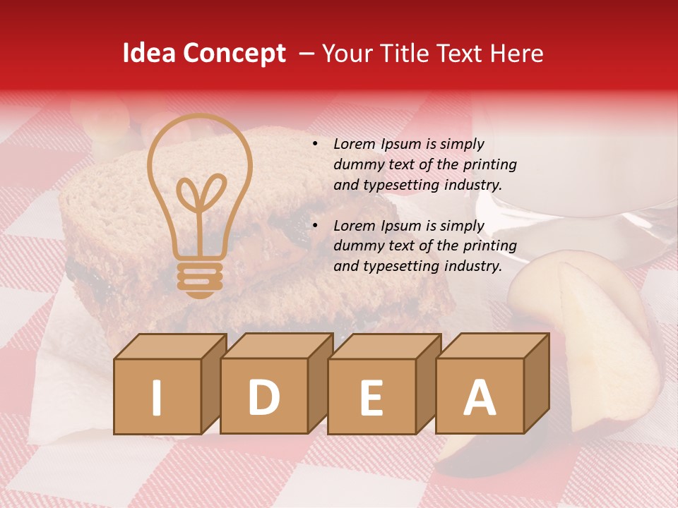 Bread Grapes Sliced PowerPoint Template