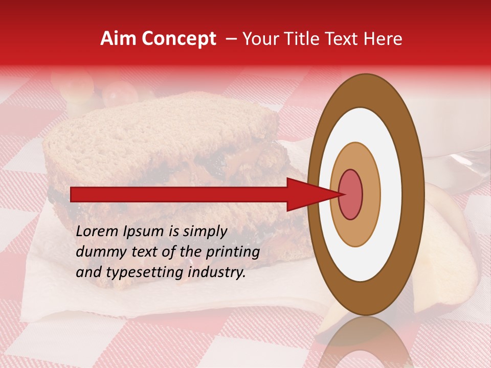 Bread Grapes Sliced PowerPoint Template