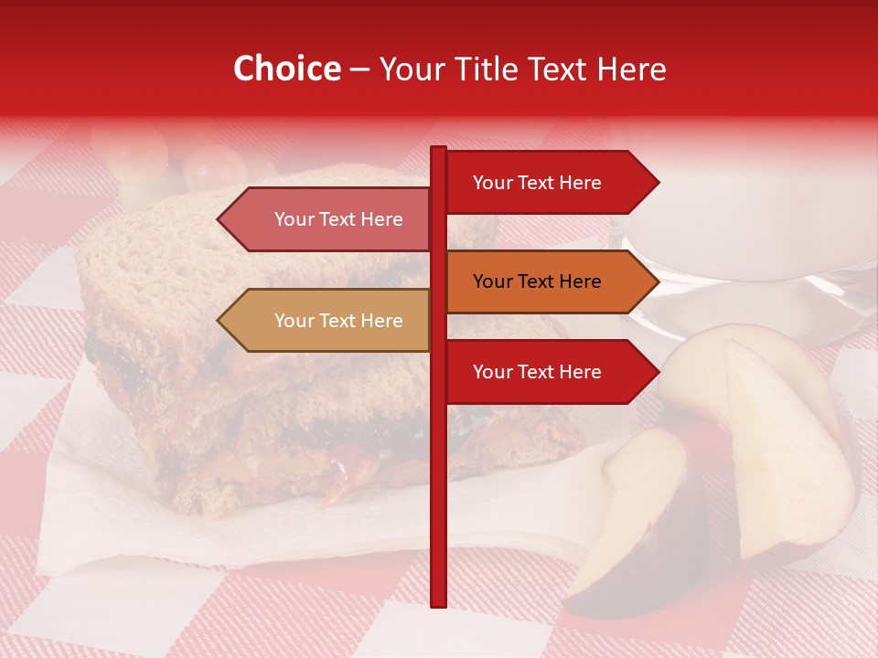 Bread Grapes Sliced PowerPoint Template