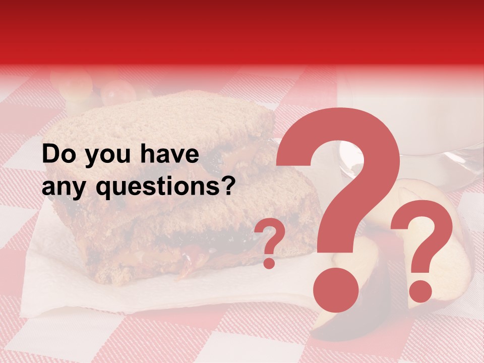 Bread Grapes Sliced PowerPoint Template