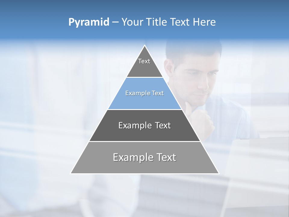 Young Look Desk PowerPoint Template