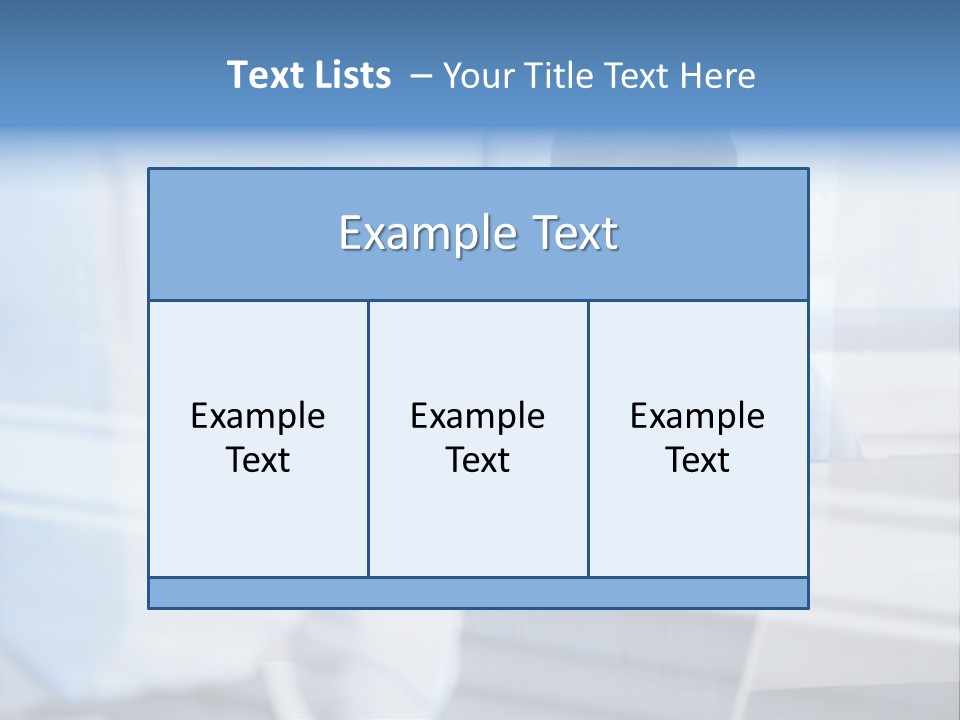 Young Look Desk PowerPoint Template
