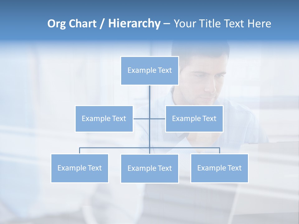 Young Look Desk PowerPoint Template