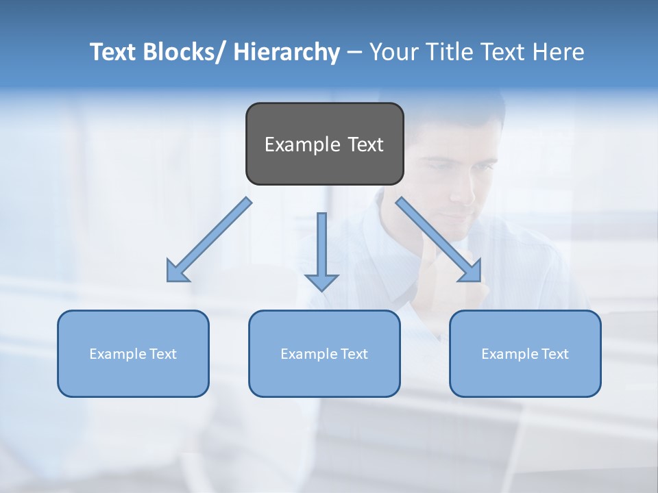 Young Look Desk PowerPoint Template
