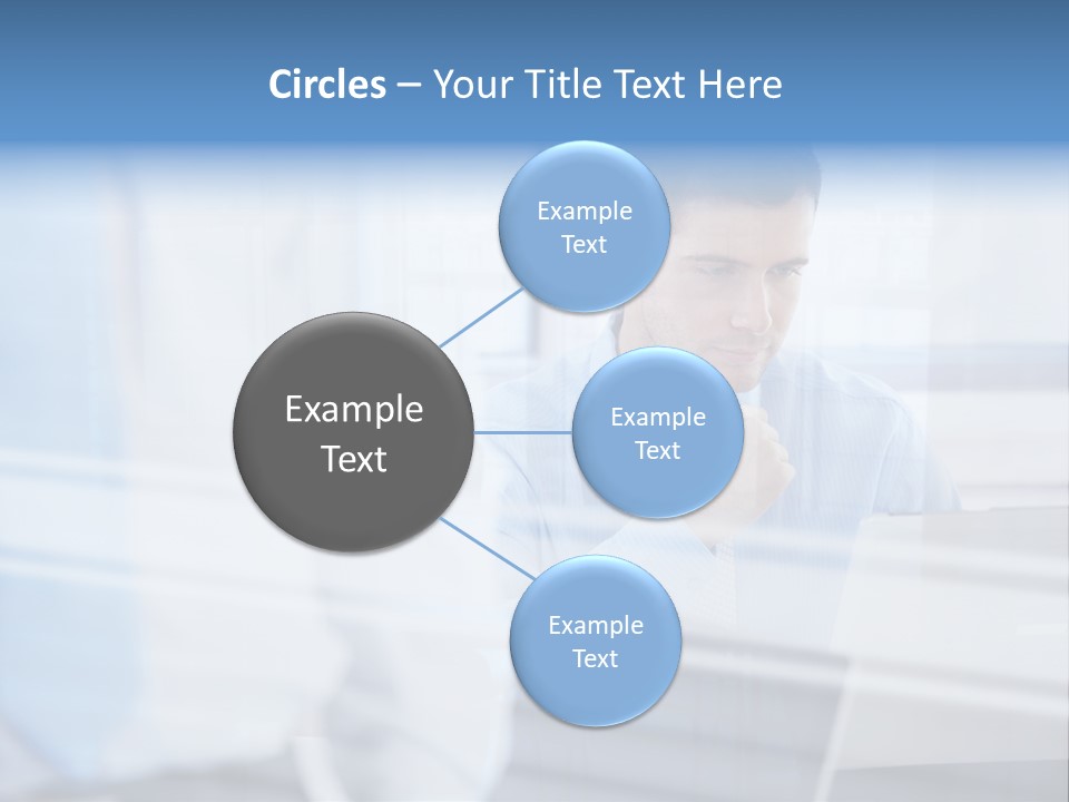 Young Look Desk PowerPoint Template