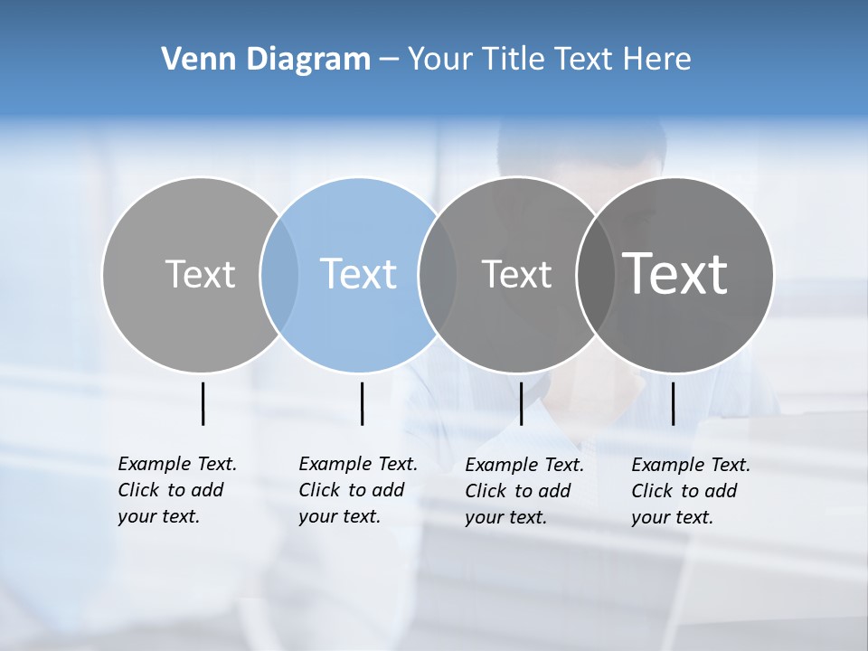 Young Look Desk PowerPoint Template