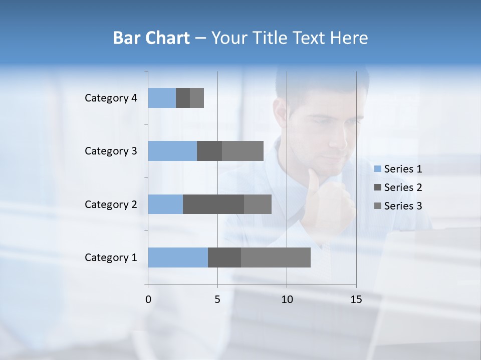 Young Look Desk PowerPoint Template