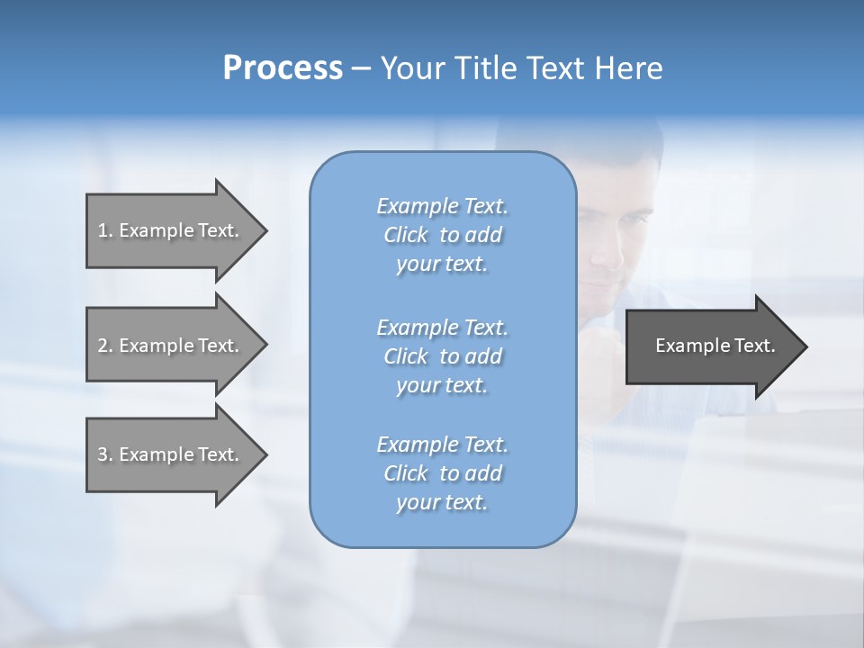 Young Look Desk PowerPoint Template