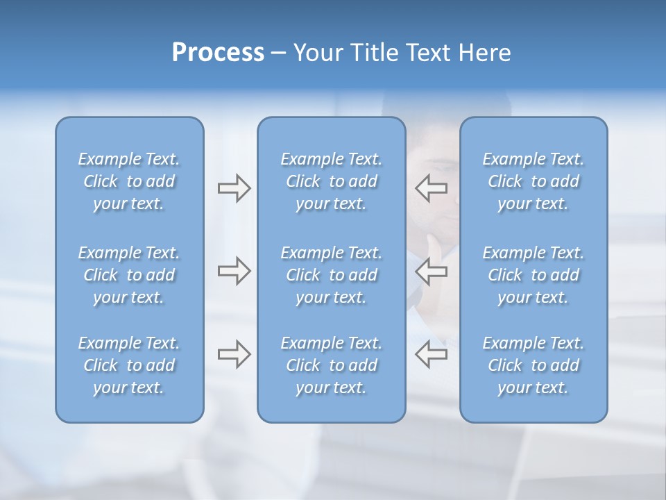 Young Look Desk PowerPoint Template