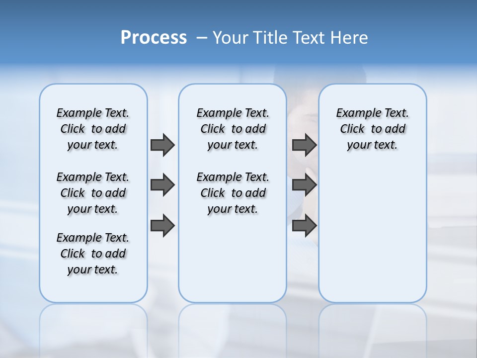 Young Look Desk PowerPoint Template
