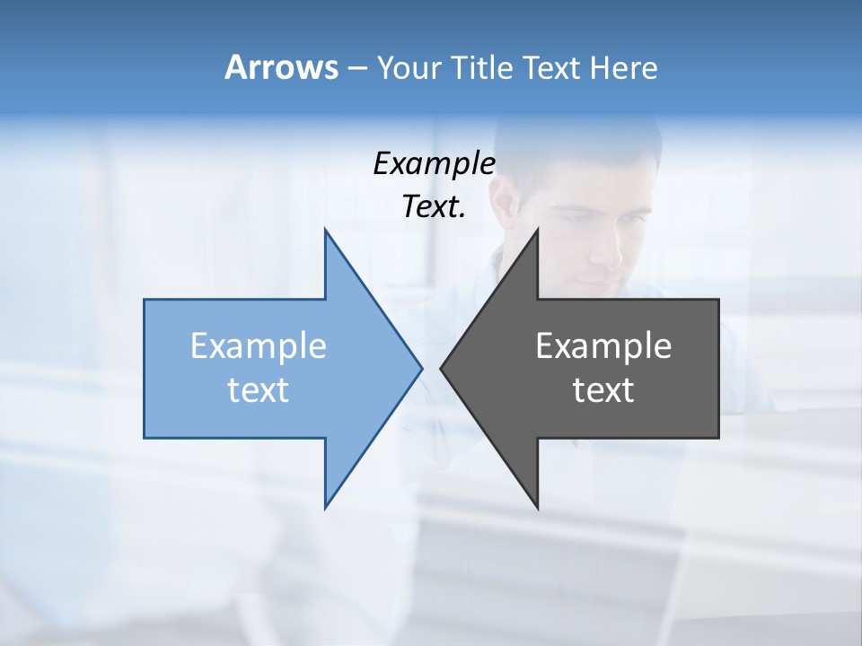 Young Look Desk PowerPoint Template