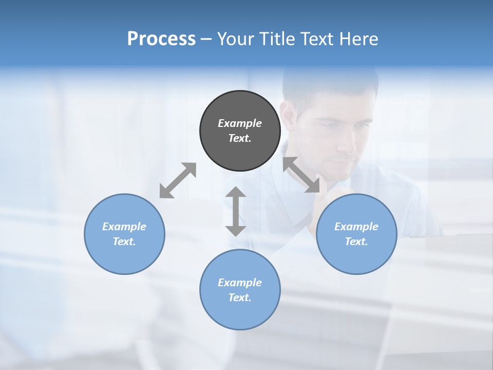 Young Look Desk PowerPoint Template