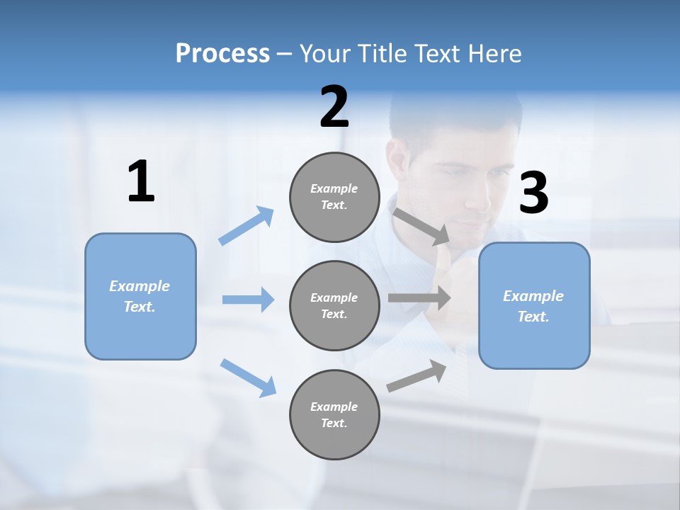 Young Look Desk PowerPoint Template
