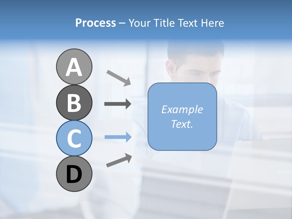 Young Look Desk PowerPoint Template