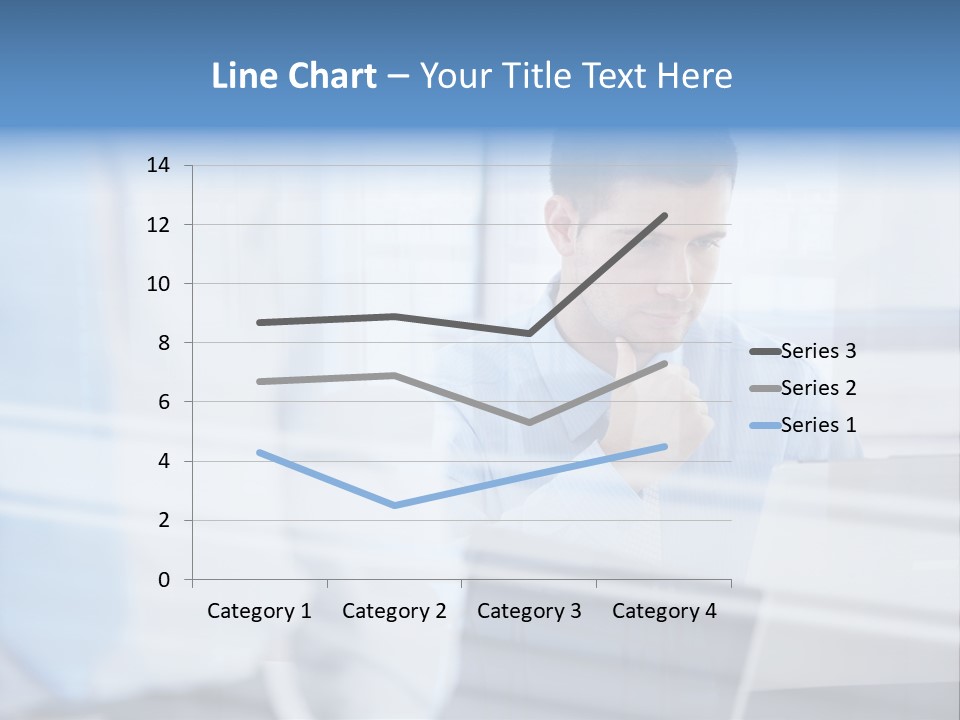 Young Look Desk PowerPoint Template