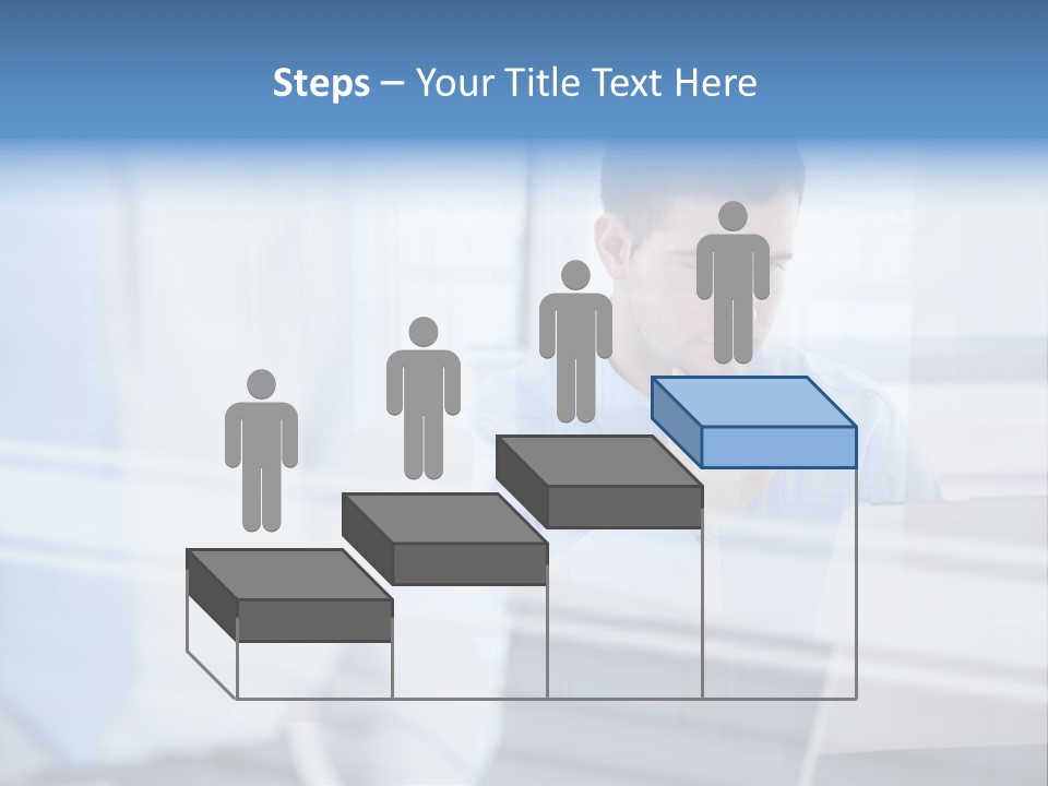 Young Look Desk PowerPoint Template