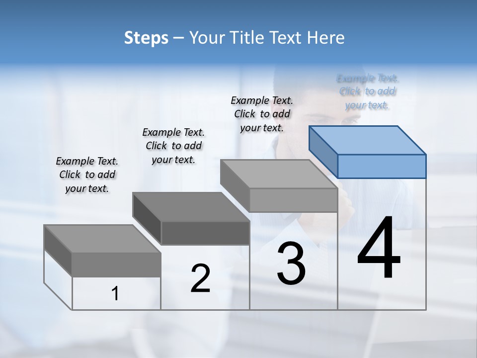 Young Look Desk PowerPoint Template