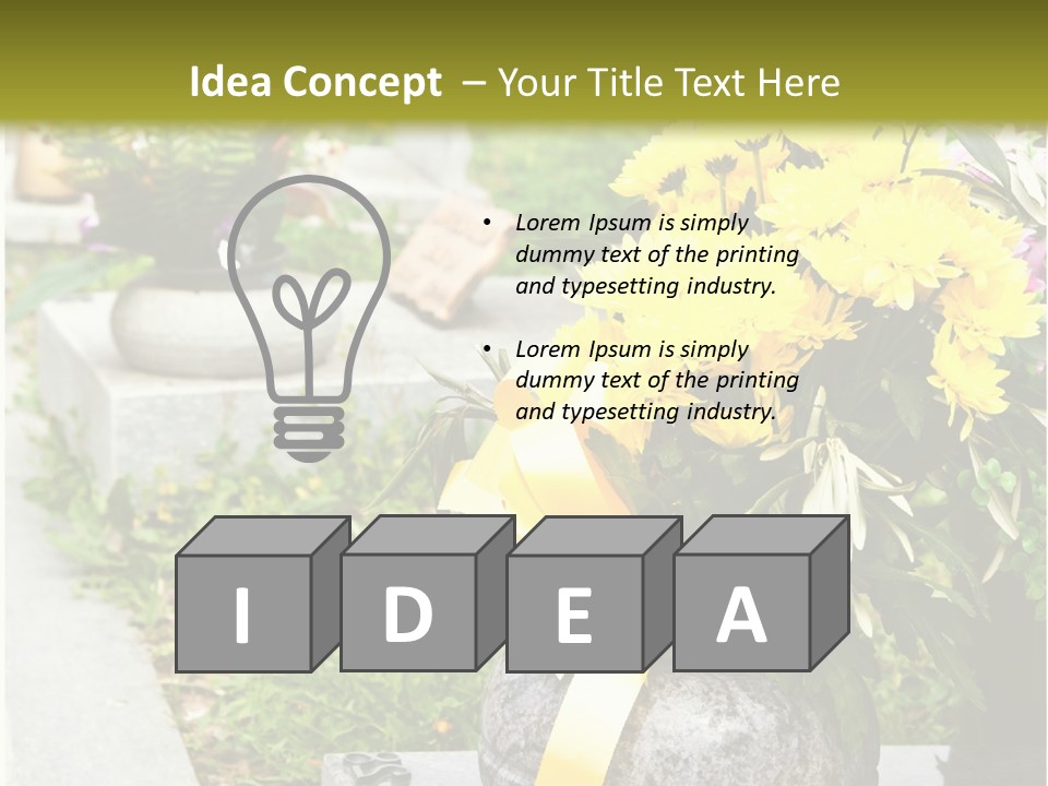 Sad Head Symbol PowerPoint Template