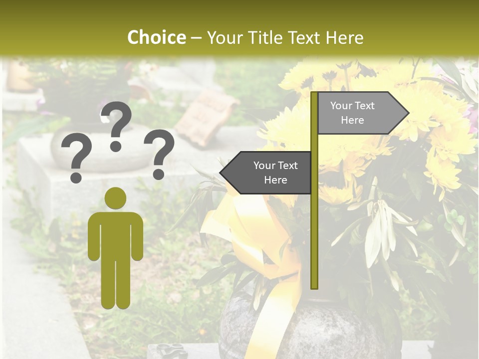 Sad Head Symbol PowerPoint Template