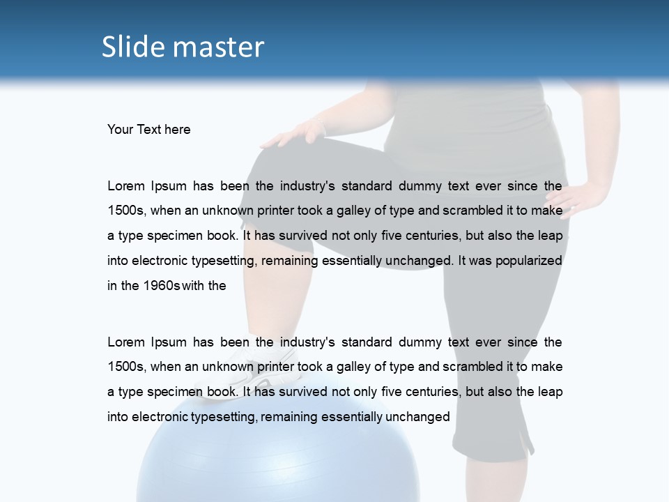 Exercise Diet Fitness PowerPoint Template
