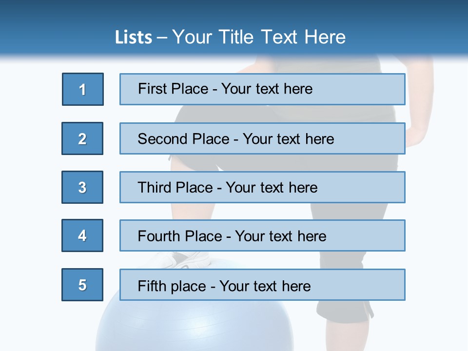 Exercise Diet Fitness PowerPoint Template