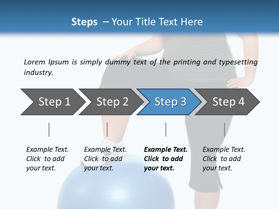 Exercise Diet Fitness PowerPoint Template