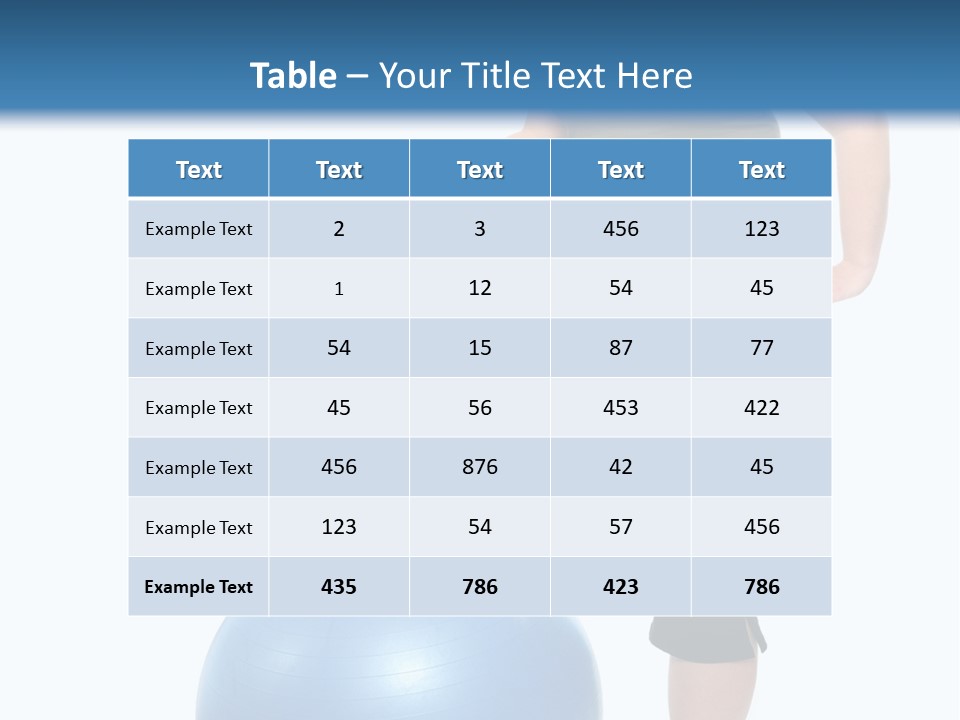 Exercise Diet Fitness PowerPoint Template