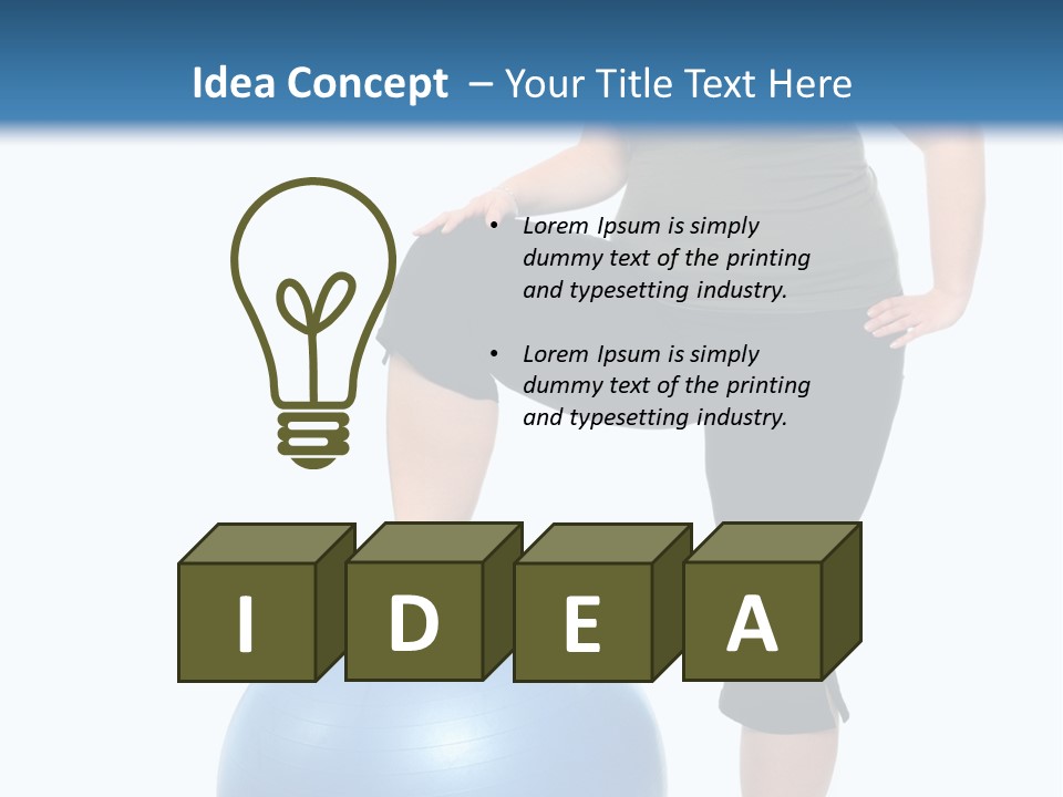 Exercise Diet Fitness PowerPoint Template