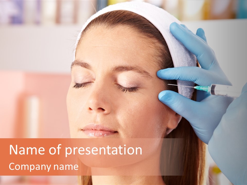 Head Feminine Clinic PowerPoint Template