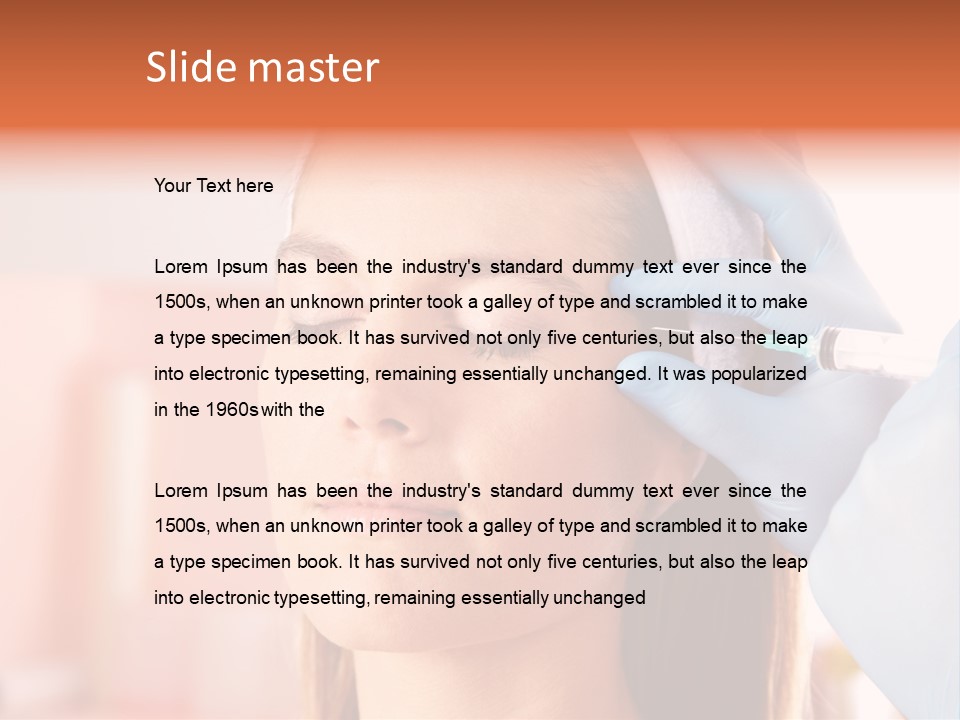 Head Feminine Clinic PowerPoint Template