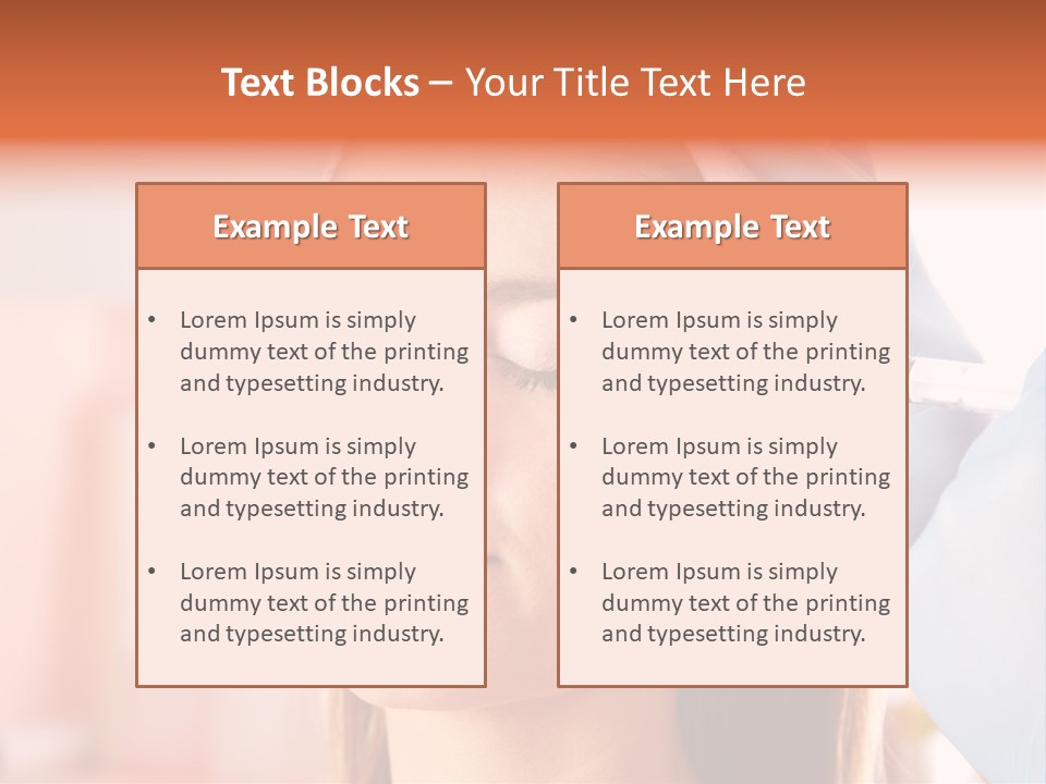 Head Feminine Clinic PowerPoint Template