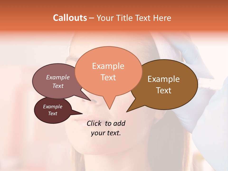 Head Feminine Clinic PowerPoint Template