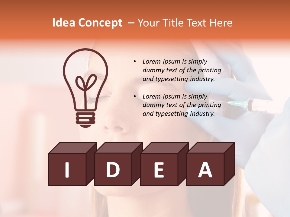 Head Feminine Clinic PowerPoint Template