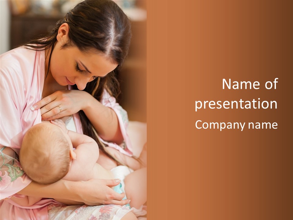 Chest Mom Breast PowerPoint Template