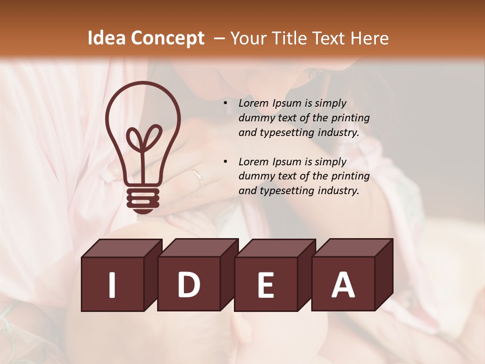 Chest Mom Breast PowerPoint Template