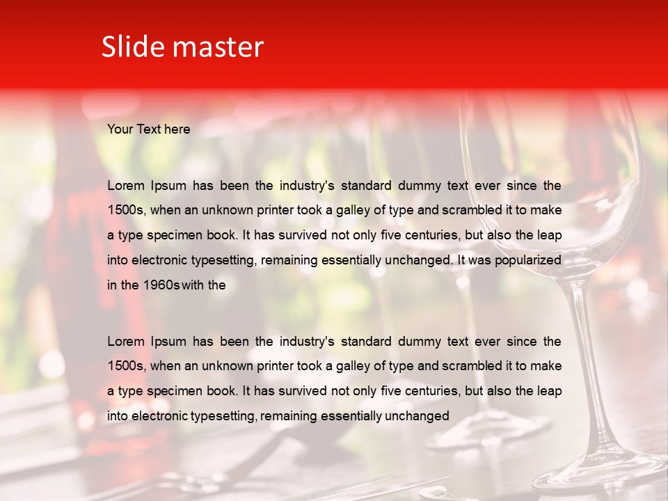 Dining Table Dining Stereotypically Upper Class PowerPoint Template