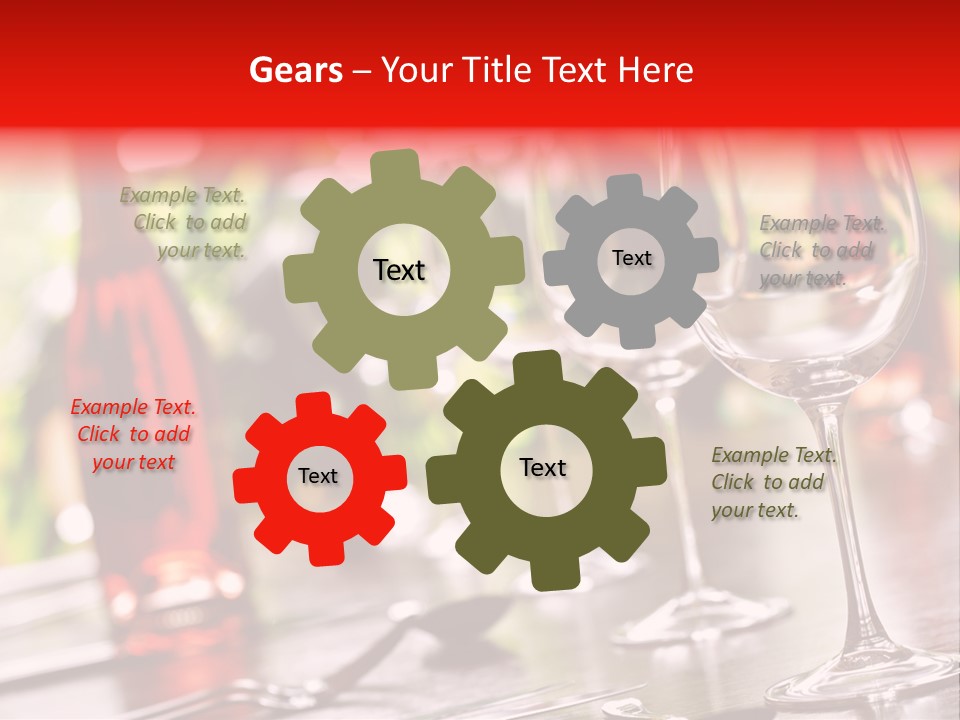 Dining Table Dining Stereotypically Upper Class PowerPoint Template