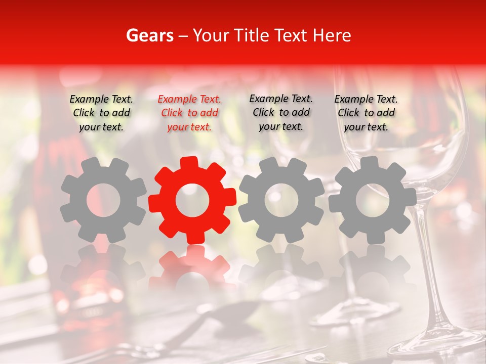 Dining Table Dining Stereotypically Upper Class PowerPoint Template