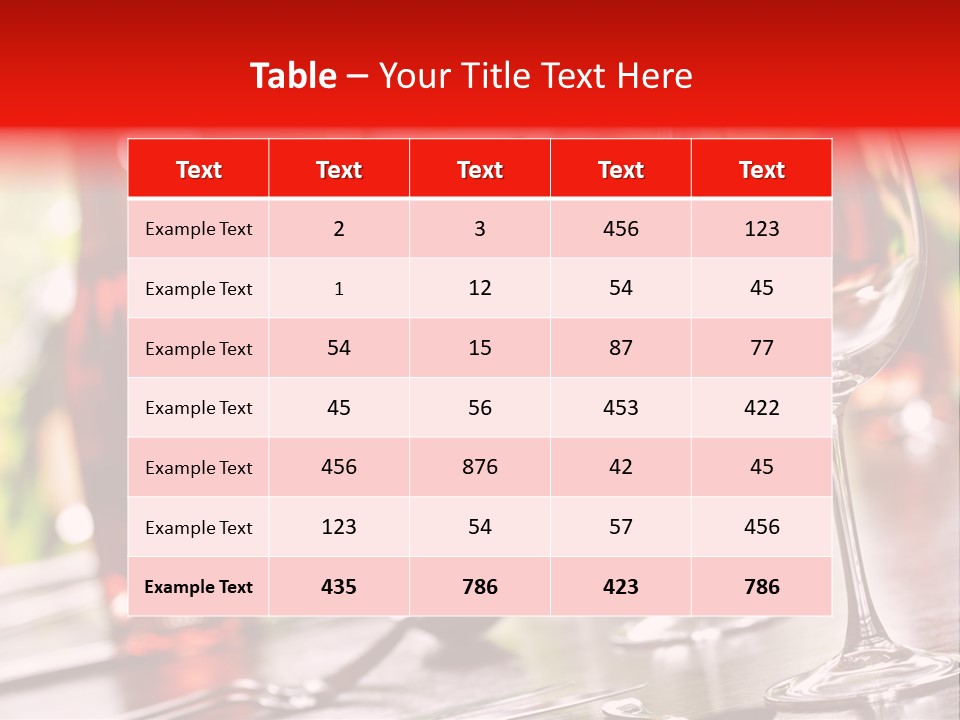 Dining Table Dining Stereotypically Upper Class PowerPoint Template