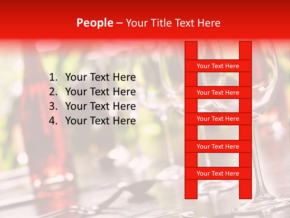 Dining Table Dining Stereotypically Upper Class PowerPoint Template